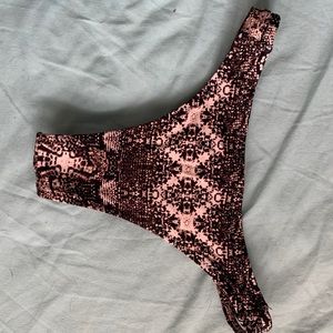 snakeskin bikini bottom